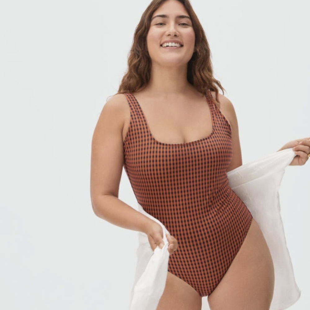 EVERLANE The Square-Neck One-Piece